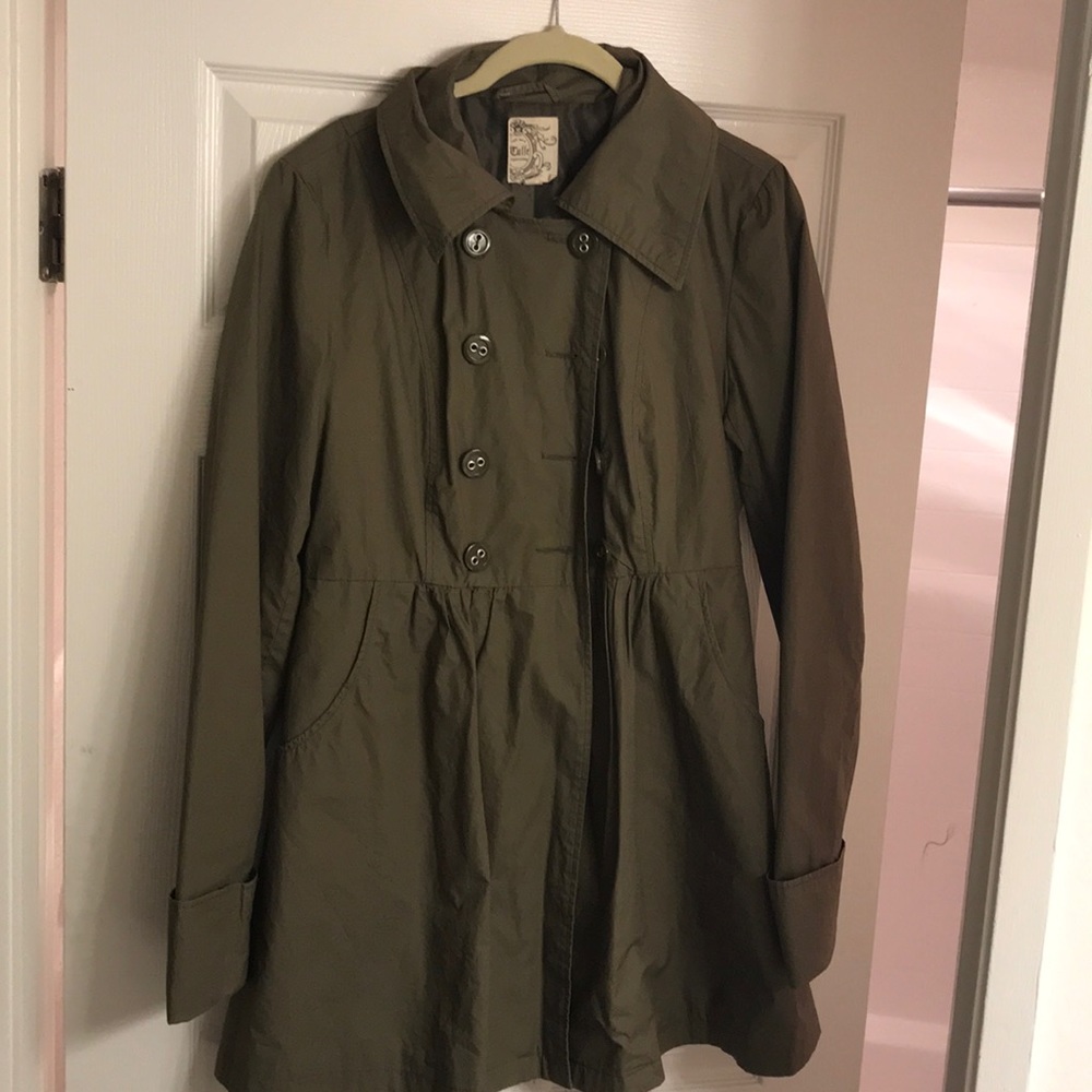 Navy green coat